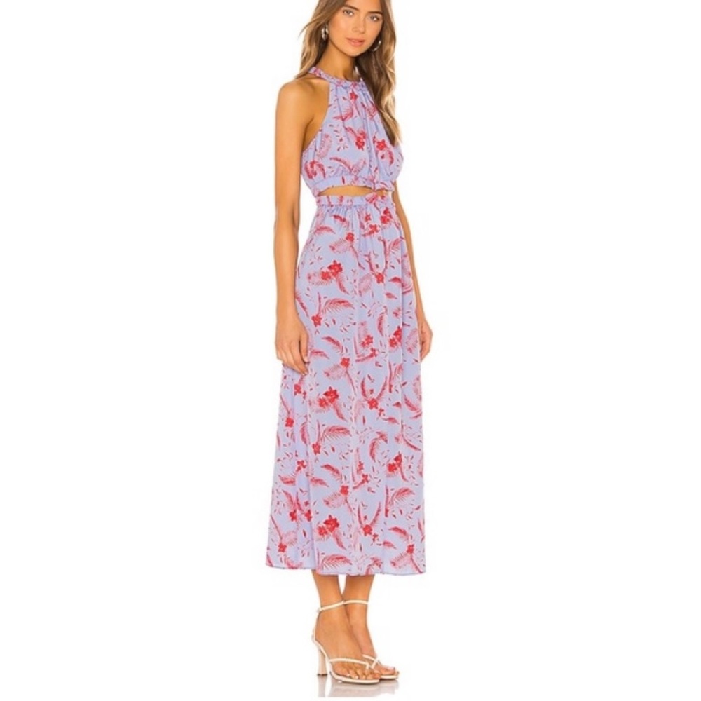 Lively Karrica Midi Dress in Periwinkle Multi Floral size 0